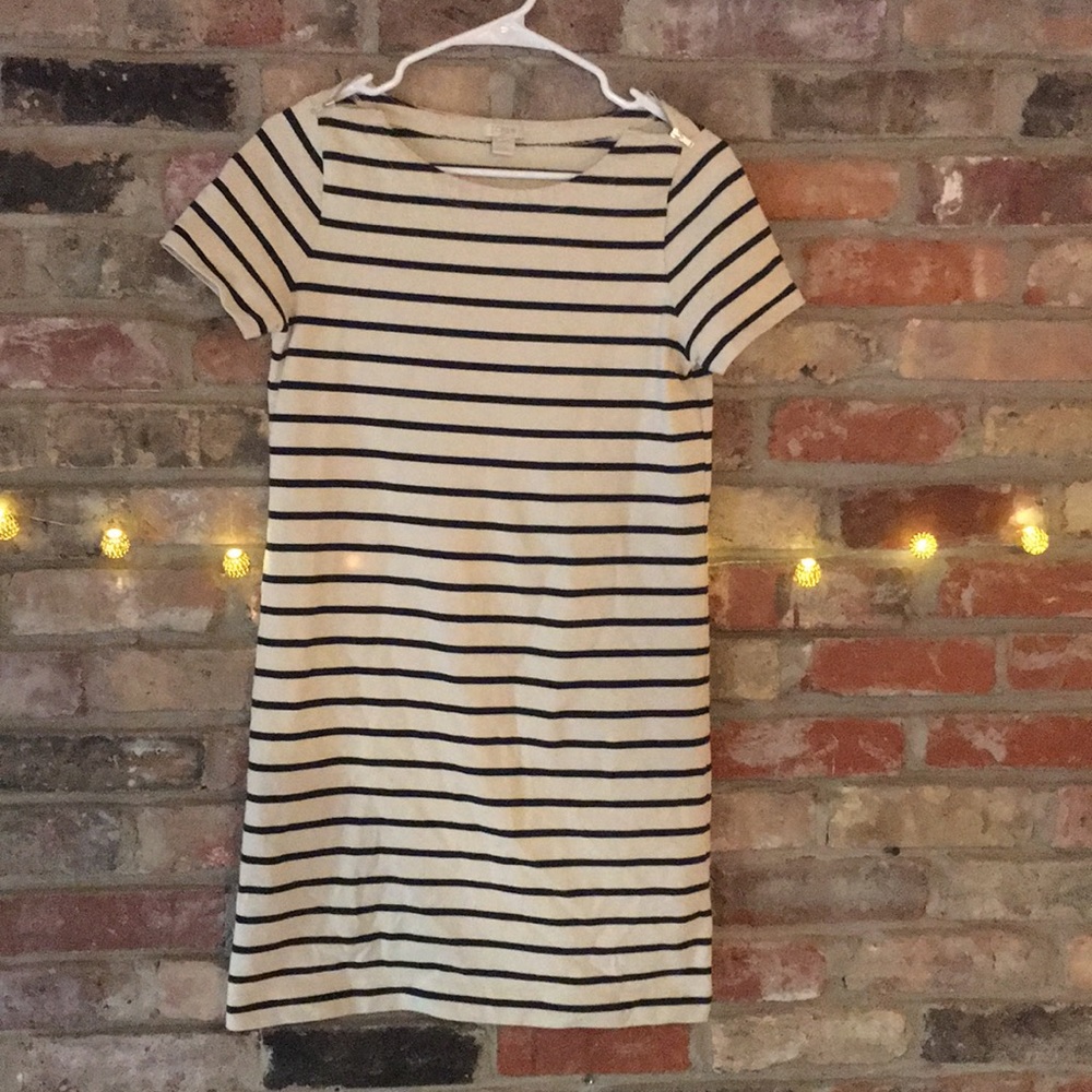 J. Crew Striped Cotton Dress
